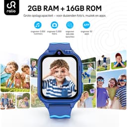 Ralio R5 Ultra 4G GPS Horloge Kind met simkaart – Videobellen – Dual Camera –- Android OS - Smartwatch Kinderen met 1,83"AMOLED Display – SOS-knop – Ruim geheugen van 2 GB + 16 GB – GPS Tracker – Voor Jongens en Meisjes — thumbnail 3