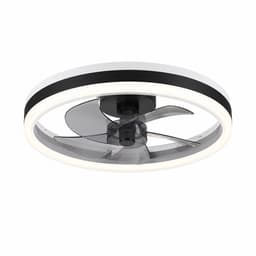 DIMICO - Plafondventilator met Verlichting - Plafond Ventilator - Afstandsbediening - 6 Snelheden - Zwart - Zomer en Wintermodus — thumbnail 1