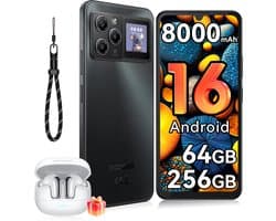 Robuuste smartphone - DOOGEE M30 Pro VIP - Telefoon 2026 - 6,88" 120Hz - 64GB RAM - 256GB ROM - 8000 mAh - Android 16 - IP68 waterdicht - 135dB spreker - GPS,NFC,OTG,FM - Zwart