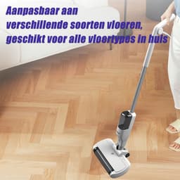 Alles-in-één vloerreiniger – 3-in-1 draadloos – Stofzuigen + dweilen + droogreinigen – 180W – Sproeifunctie – Dubbel tanksysteem – 60 min werktijd – Gemotoriseerde turbokop — thumbnail 3