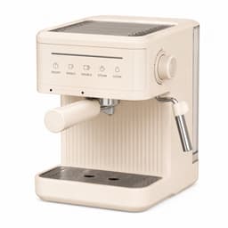 Jurrys Espressomachine - Koffiemachine - Pistonmachine - Cappuccinoapparaat - Melkopschuimer - 1.5L Inhoud - 20 bar - Beige — thumbnail 1