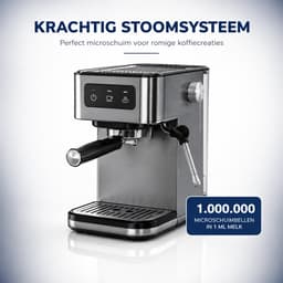 Espressomachine 20 Bar met Melkopschuimer - Zeefdragermachine voor Cappuccino en Latte — thumbnail 2
