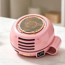 Clip Ventilator - Mini Koeler - Persoonlijke Koeling - 360 Graden Rotatie - 6.3 x 6.3 x 6.8 cm - Roze — thumbnail 4