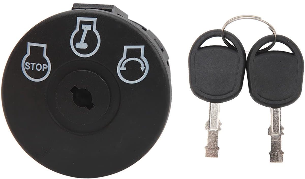 Dailygoods- Startsleutel Vervangend - 3 Posities - 2 Sleutels - Compatibel met 925-04228/725-04228 - Duurzaam - ABS L/Koper Materiaal - Ontstekingsschakelaar — afbeelding 1