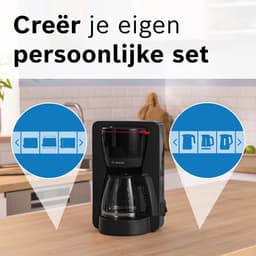 Filterkoffiezetapparaat met uitneembaar waterreservoir, DripStop en automatische uitschakeling – 1,25 Liter Glazen Kan Zwart — thumbnail 4