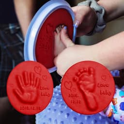 Baby Hand and Footprint Kit - Moanyt - Klei - 7 Kleuren - Baby Handafdruk en Voetafdruk Kit — thumbnail 3