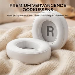 Somstyle Oorkussens Geschikt Voor JBL Tune 760BTNC, 750BT, 710BT, 700BT & 700BTNC - 2 Stuks - Zacht Schuim - Eiwitleer - Wit — thumbnail 4