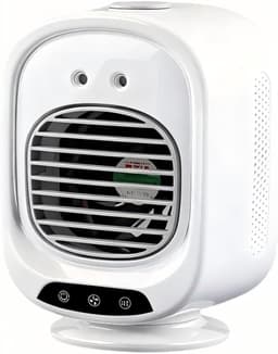 VHV-Mobiele Airco Mini - Compacte Nevelventilator met USB - Krachtige Luchtkoeler met Luchtbevochtiger - Stille Draagbare Tafelventilator voor Studentenkamer, Kantoor, Slaapkamer en Bureau — thumbnail 1