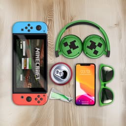 Minecraft - draadloze kinderkoptelefoon - volumebegrenzing - lange batterijduur - microfoon - opvouwbaar - bluetooth — thumbnail 4