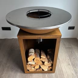 ASH - Solaris - Cortenstaal - XXL - Plancha barbecue met grillring - Buitenkoken - Plancha BBQ - Plancha Bakken - Roest - Grillring — thumbnail 2