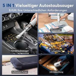 Kruimeldief Draadloos - Auto Stofzuiger - Handstofzuiger - Wit — thumbnail 4