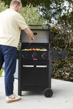 Barbecook Luca 312 gasbarbecue met kast en zijbrander zwart 133.4x60.3x112.3cm — thumbnail 3