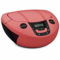 TechniSat VIOLA CD-1 - draagbare stereo cd-speler, Boombox met praktische draaggreep (radio voor kinderen, FM-radiotuner, Bluetooth-ontvangst, 2 x 1 W RMS-vermogen, net- en batterijvoeding) Rood — thumbnail 4