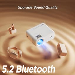 Mini beamer - Projector - Beamerscherm - Projectiescherm - Outdoor & Indoor Projector - — thumbnail 2