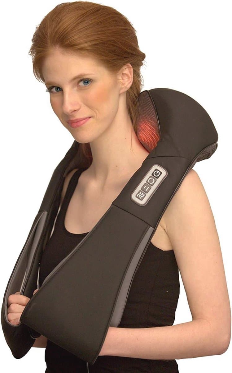 Shiatsu Massager voor Nek en Schouders - Massage Apparatuur met Warmte voor Spierpijnverlichting — afbeelding 1