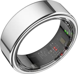 Focus® S1 Smart Ring - Zilver - Maat 8 - Hartslag - Menstruatiecyclus - Slaap Monitor - Slimme Ring - Sport Prestatie - Stappenteller -IP68 Waterdicht - O2 Meting - Dames - Heren - Wearables - Oplaad Case - beschermring — thumbnail 1