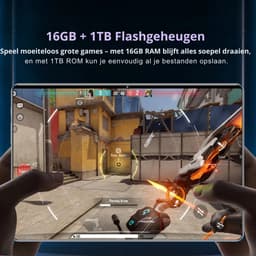 2025 5G Nieuwe 10,36-Inch Tablet Android 16GB RAM 1TB ROM Android 12000mAh Batterij 16MP 32MP 10-Core Dual SIM Netwerk Bluetooth - goud — thumbnail 5