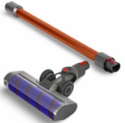 DEGG - 2-Delige stofzuiger set - Geschikt voor Dyson - Stofzuigermond + Steel (oranje/koper) - Passend op: V11, V15, V7, V8 en V10 — thumbnail 1
