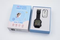 Voltura Smartwatch Kinderen - GPS Horloge Kind Met Simkaart - GPS Tracker - Kinder Smartwatch - Smartwatch Android - 4G - Videobellen - HD Camera - SOS-Knop - Whatsapp en SMS - Elke polsmaat - Nederlands - Incl. Simkaart - Zwart — thumbnail 3