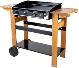 Gas bakplaat ASCAIN 2 pits 6kW - Hout — thumbnail 2