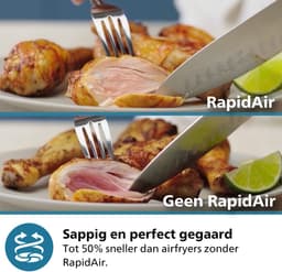 Philips 3000 Series Airfryer - NA331/00 - Kijkvenster - RapidAir Plus - 6.2L - Tot 5 Personen - Zwart — thumbnail 4