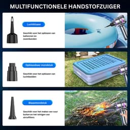 CLGP® Kruimeldief Draadloos - Auto Stofzuiger - Handstofzuiger - Zilver en Paars — thumbnail 4