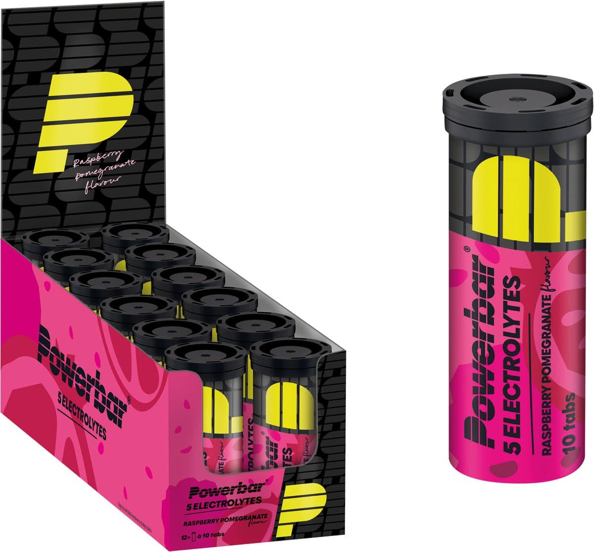 Powerbar Electrolyte Tabletten | Raspberry Pomegranate | low calorie sportdrank - 12x10tabs — afbeelding 1