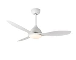 A-Flow Aerolight 48 Inch Plafondventilator met Verlichting - Wit - Afstandsbediening - 6 Snelheden - Dimbare LED Lamp - Timer
