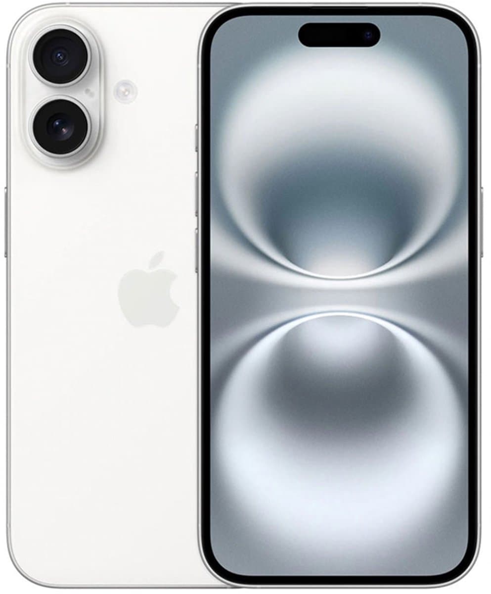 Apple iPhone 16 - 128GB - Wit — afbeelding 1