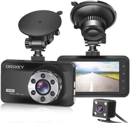 Dashcam Voor- en Achtercamera 1080P Full HD | Dubbele Camera met Nachtzicht en Bewegingsdetectie — thumbnail 1