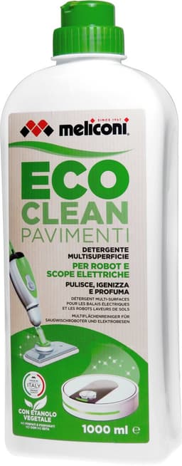 Meliconi ECO CLEAN vloerreinigingsmiddel voor dweilrobot - 1000ml - Geschikt voor Roborock en iRobot Braava Jet m6 - Schoonmaakmiddel - Vloerreiniger vloeistof - Reinigingsmiddel — thumbnail 1