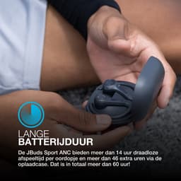 JLAB Jbuds Sport ANC 4 In-ear Draadloze sport-oordopjes met Noise-cancelling Zwart — thumbnail 3