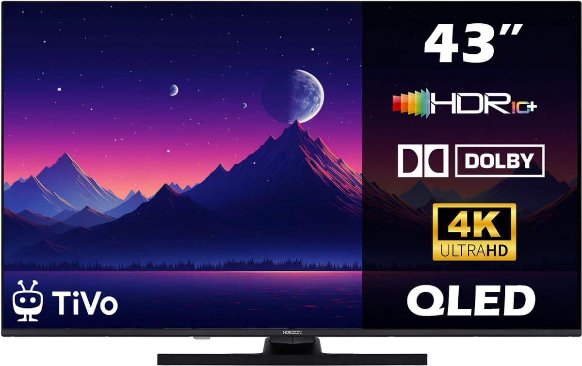 Horizon 43HQ8560U/D QLED Smart TiVo TV 43 Inch – 4K Ultra HD – Dolby Atmos – Zeer Smal Design – 2024 — afbeelding 1