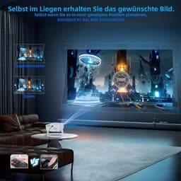 Mini beamer - Projector - Beamerscherm - Projectiescherm - Outdoor & Indoor Projector - — thumbnail 2