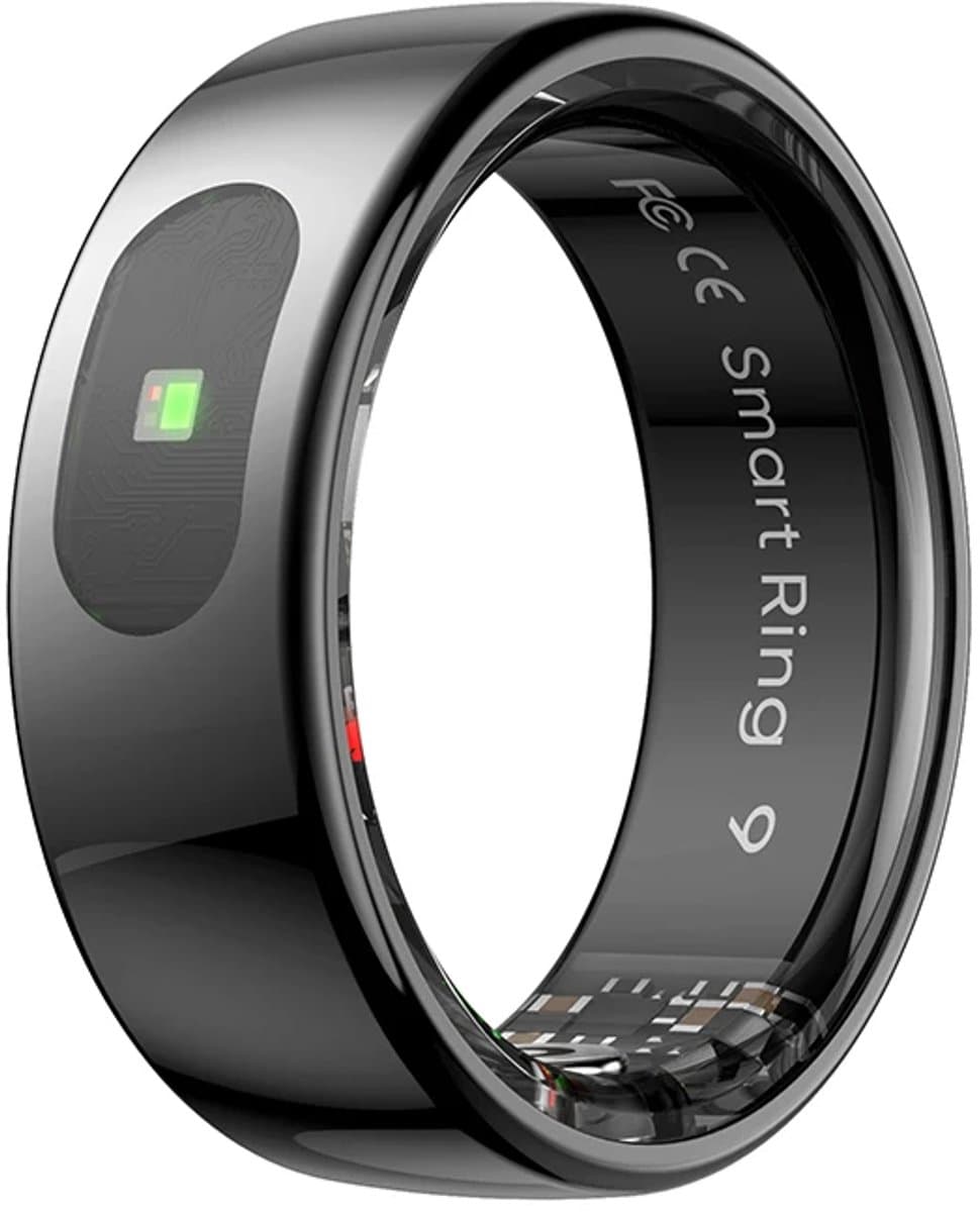 WizBay Premium Select® Smart Ring Dark Grey - Maat 11 - Smart Ring met Hartslag, Slaap, Zuurstof - Multi Sport Modi — afbeelding 1