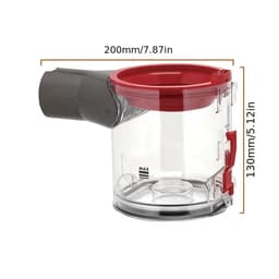 0.54L Stofemmer voor Dyson V7 V8 SV10 SV11 – Transparante Vervangende Stofcontainer – Handheld Draadloze Stofzuiger Accessoire – Afvalreservoir – 200x130mm – Eenvoudig te Reinigen – Reserveonderdeel — thumbnail 5