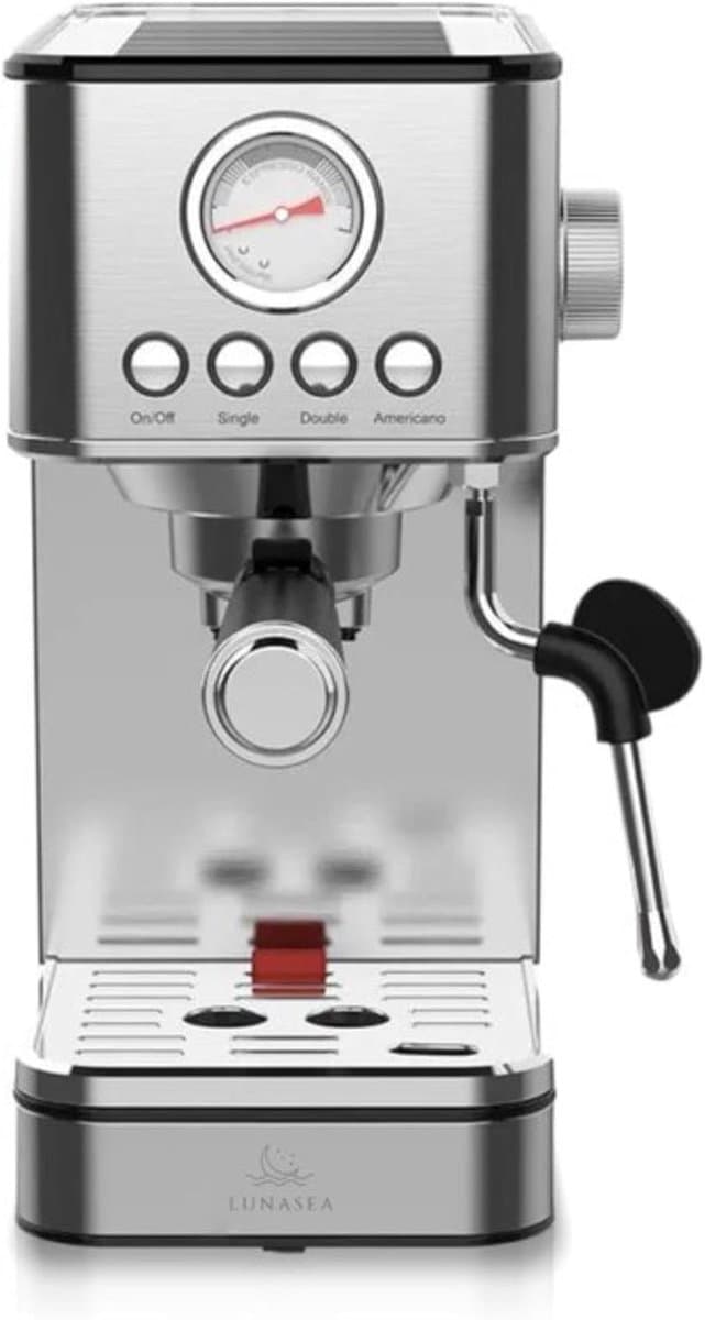 Pistonmachine Koffiezetapparaat - Espressomachine - Modern en Compact - Perfecte Espresso Thuis — afbeelding 1
