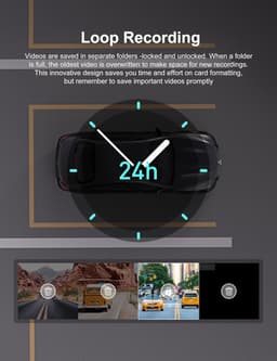 Dashcam voor Auto - Dual - Camerabewaking - Full HD - Zwart — thumbnail 5
