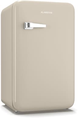 Klarstein Mini-Koelkast Audrey Evo 95L retro Mini koelkast - stil 40 dB, compact koelkast klein met verstelbare , omkeerbare deur, mechanisch Thermostaat, Creme, ideaal voor slaapkamer en kantoren - voor Hotelkamer voor Slaapkamer — thumbnail 1