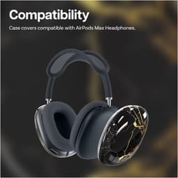 MMOBIEL Beschermhoes voor AirPods Max Hoofdtelefoons – Zachte TPU Oorschelpen Beschermhoes – Anti-Kras Beschermende Cover – Keramisch Zwart — thumbnail 3