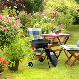 kogelbarbecue Ø 54 cm - met wielen - deksel - luchtrooster - asvanger — thumbnail 3