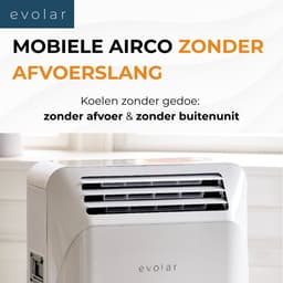 Evolar Mobiele Smart Airco Zonder Afvoerslang - met Luchtontvochtiger - 3-in-1 - Voor Slaapkamer - WiFi - 9000 BTU - Zonder Afvoer / Slang - EVO-ES9000 — thumbnail 3