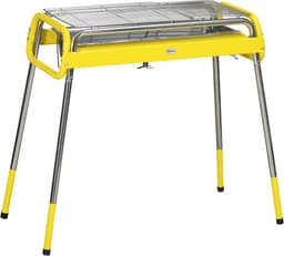 Premie Houtskool barbecue - Draagbare barbecue - Grilloppervlak 60x30cm - BBQ voor kamperen, buiten, tuin — thumbnail 1