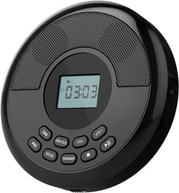 YONO Discman Bluetooth - Draagbare CD Speler - Portable met Oortjes - MP3 - Zwart — thumbnail 1