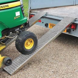 Oprijplaten voor Voertuigen - 400 kg Belastbaar Staal met Antislip, Hellingen voor Aanhanger, Motorfiets en Grasmaaier - Set van 2 — thumbnail 3
