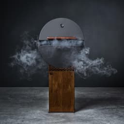 HNYGRLL serie 1 barbecue met cortenstalen zuil en volledig accessoirepakket — thumbnail 1