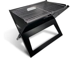 Draagbare opvouwbare grill met rooster - Zwart