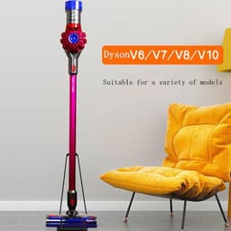 TDR - Geschikt voor Dyson V6/V7/V8/V10 /V11/V12/V15 stofzuiger opbergrek punch-free stofzuigerbeugel stofzuigerhanger - zwart — thumbnail 4