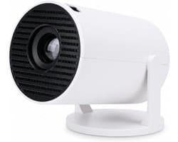 Miniprojector, 1080P Draagbare Projector, Geluidsarme 240 ° Draaibare Buitenfilmprojector, Thuisbioscoopprojector Compatibel met Telefoon/Tv-stick/Laptop