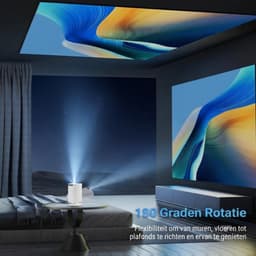 LNM® Mini Beamer - Beamer - Projector - Wit - 10cm x 10cm x 15cm — thumbnail 4